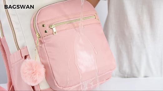 amazon laptop backpack 15.6 pink bagswan for Women Travel: Cute inch College Bookbag Casual Daypack Work Computer Backpack for Women Nurse Teacher Beige-Pink : Electronics Tackle House - elfin o65 Color:Sienna/Gold/Camel - Nappa