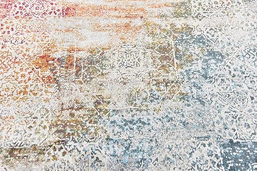 Miniatura 7 de Unique Loom Baracoa Collection Alfombra de área - Marimelena (5' 5" x 8', Multi Gris)