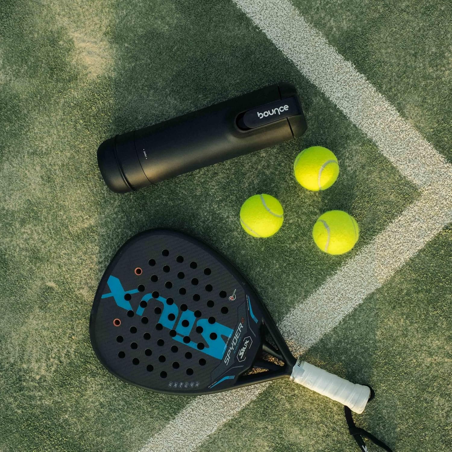 Bounce Tube Padel - Ball Pressuriser - 3 x Lifespan - Preserved Bounce - Integrated Pump - Made in France