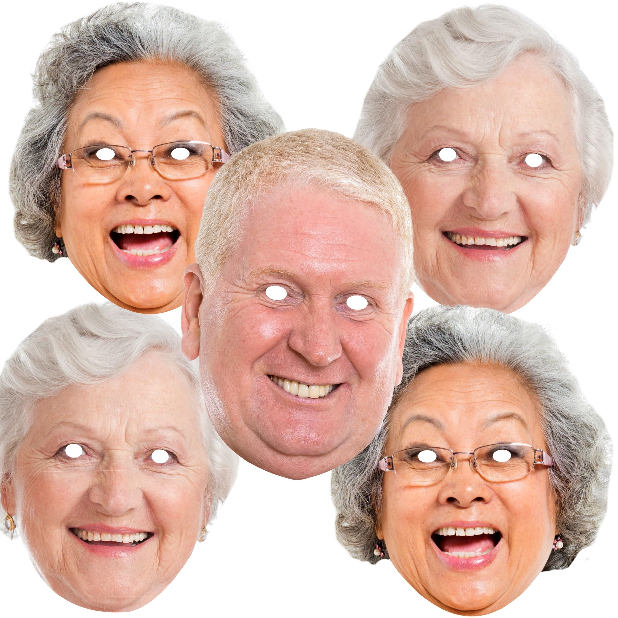 Personalised Photo Face Masks 60th Birthday Party Decorations Head On A Stick Funny Face Mask 50th 65th 70th SPD1053