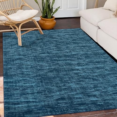 Miniatura 43 de Alfombra lavable contemporánea de 5 x 7 pies, alfombra de área grande para dormitorio, alfombra moderna, antideslizante, resistente a las manchas
