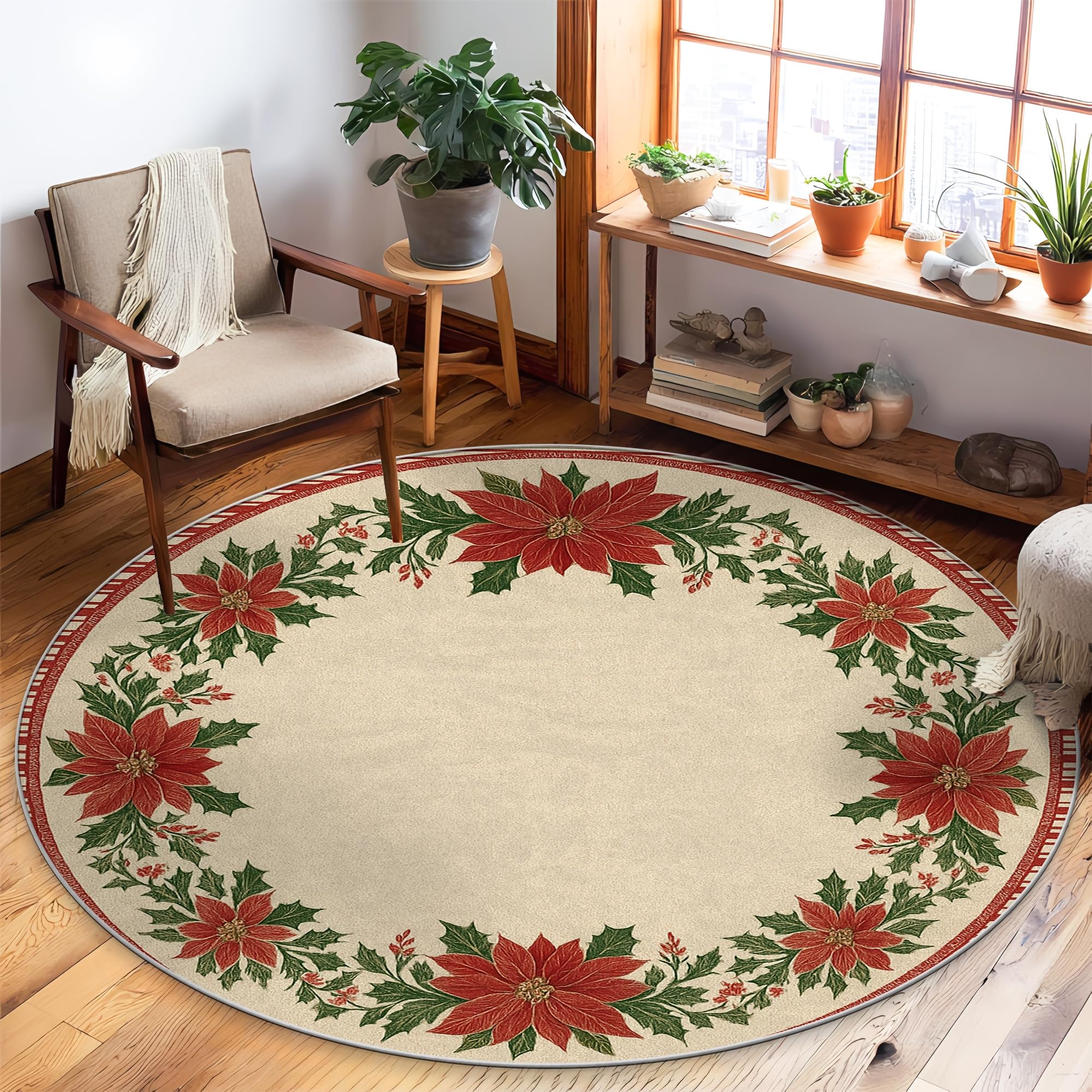 Tapis de Noël festif pour réchauffer le salon en hiver