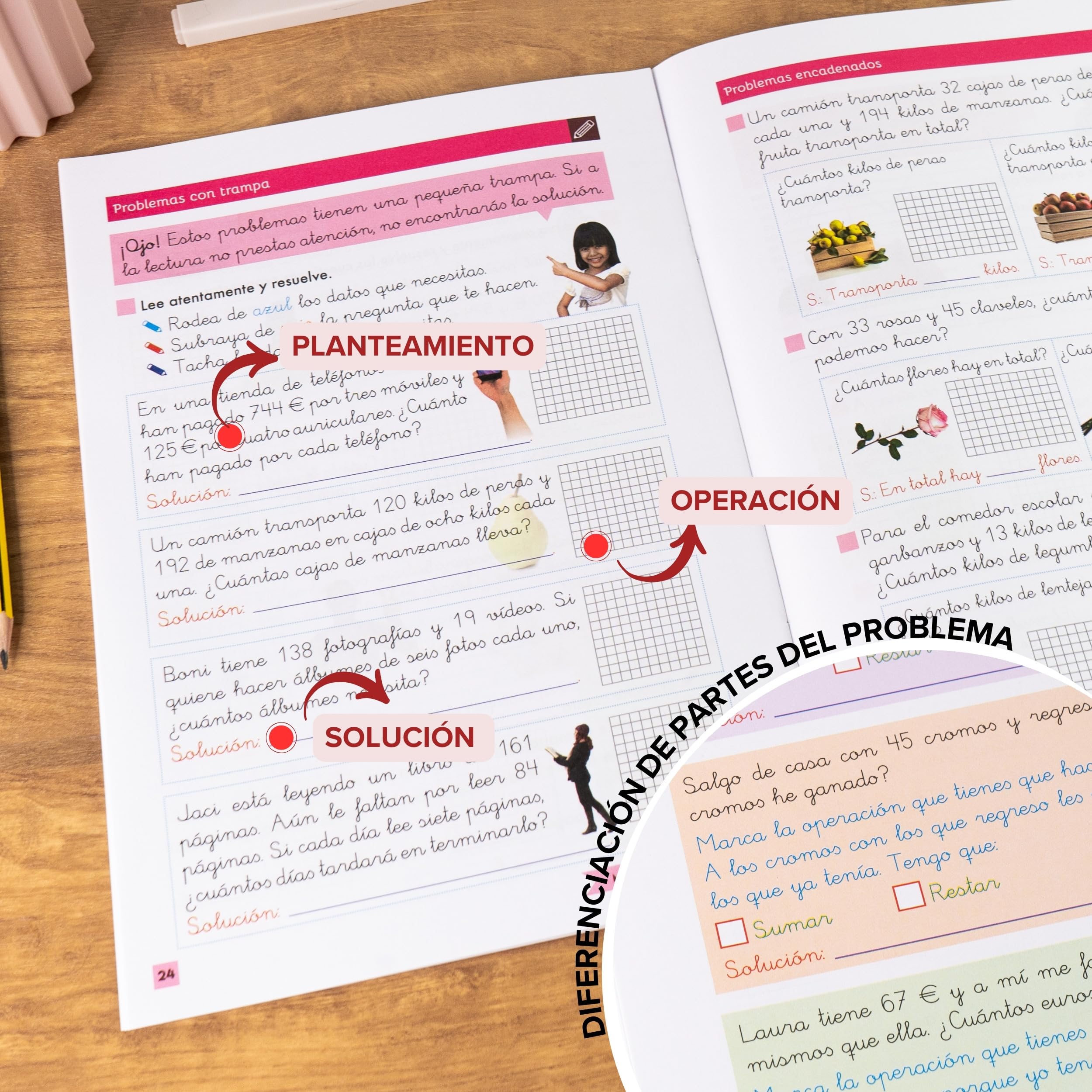 PACK PROBLEMAS MATEMATICAS 3 PRIMARIA | 3 Cuaderno Matematicas 3 Primaria | Mis Problemas Favoritos 3.1, 3.2 y 3.3