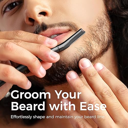 Miniatura 5 de ZOMCHI Maquinilla de afeitar para cejas, afeitadora facial para mujeres y hombres, recortadora de cejas con cubierta de precisión, afeitadora facial