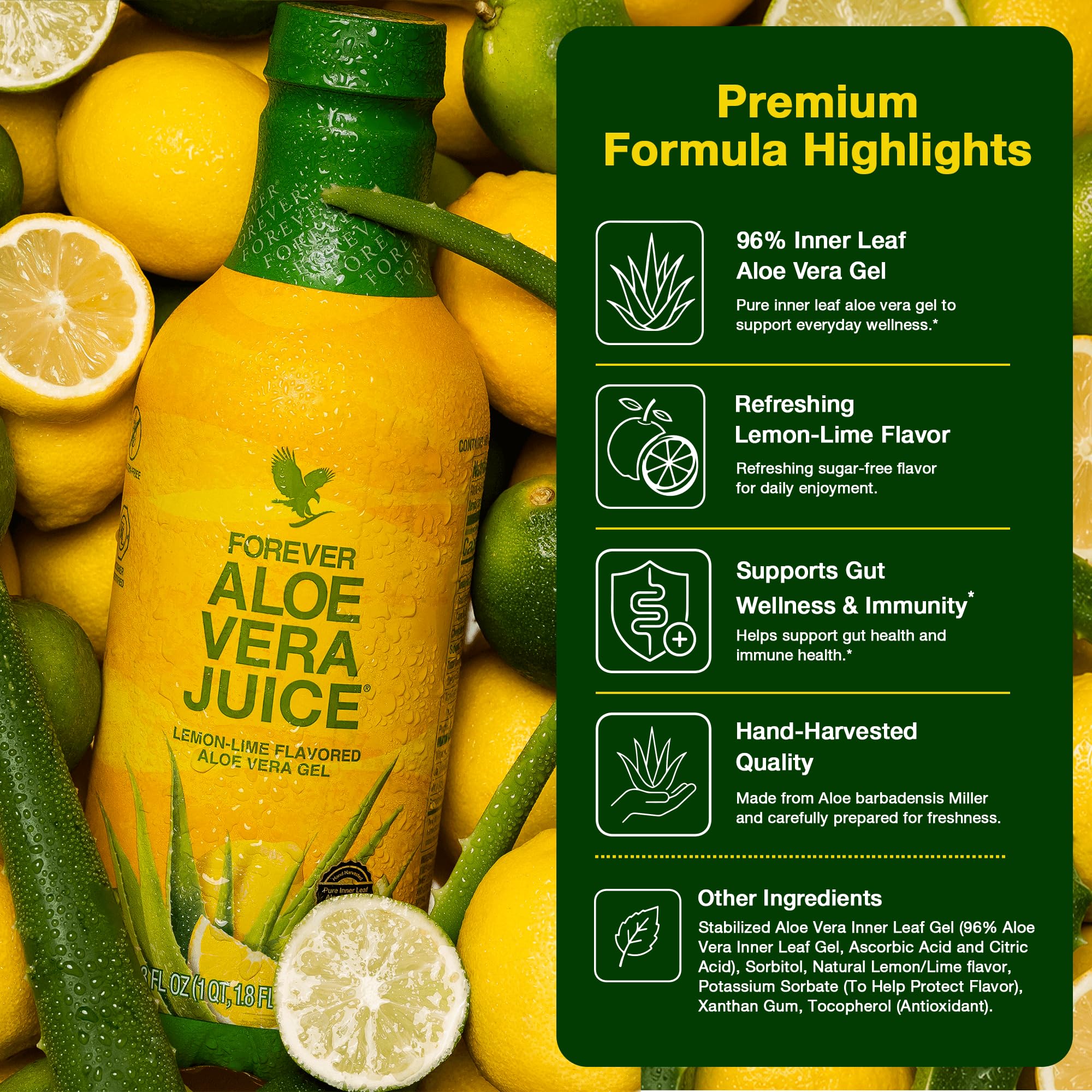 Amazon.com: Forever Living Lemon-Lime Flavored Aloe Juice. Pure