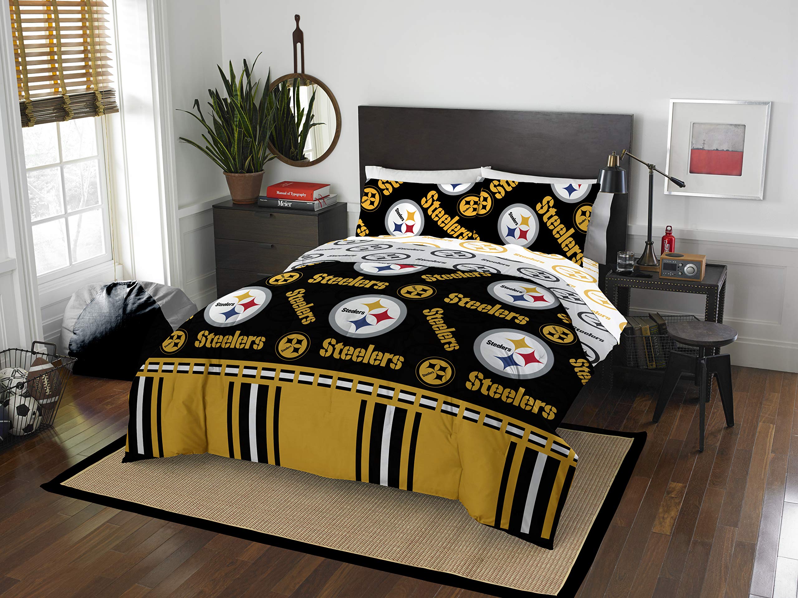 NFL Pittsburgh Steelers Queen Bed In a Bag Set, 86