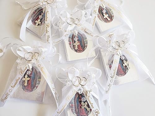 Miniatura 2 de Famiworths12 ORGANZAS RECUERDOS PARA BODA. LIBRITOS DE REZO VIRGEN DE GUADALUPE. REGALITOS