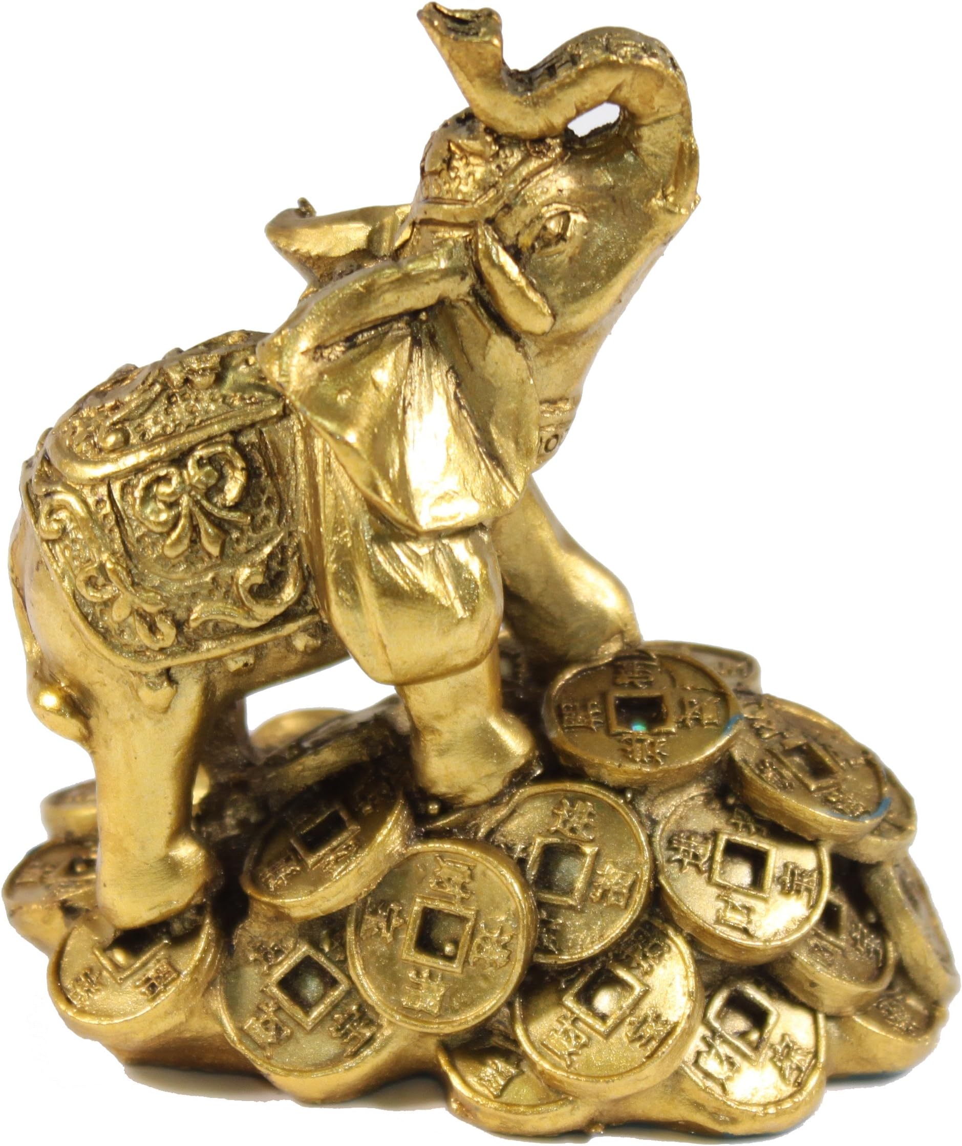 Feng Shui 3" Money Elephant Figurine Wealth Lucky Figurine Gift & Home Decor