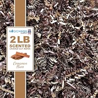 MagicWater Cinnamon Buns Scented Crinkle Cut Paper Filler 2LB - Shredded Basket Stuffers for Gifts, Weddings, Holidays & More