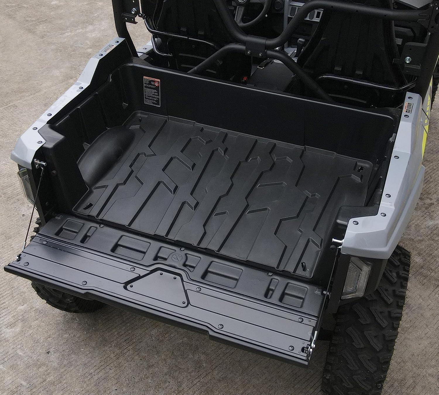 SAUTVS TPE Cargo Bed Mat Liner for Yamaha Wolverine RMAX 2 1000, Rubber Rear Cargo Bed Mat All Weather Protector Slush Liner for Yamaha Wolverine RMAX2 1000 2021-2025 Accessories(1PCS)