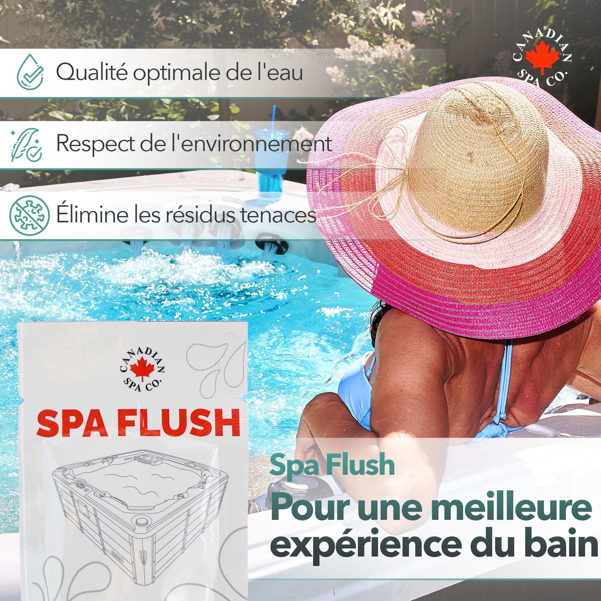 Canadian Spa Flush Gel Nettoyant 15 Ml - Entretien Écologique Spa Et Piscine