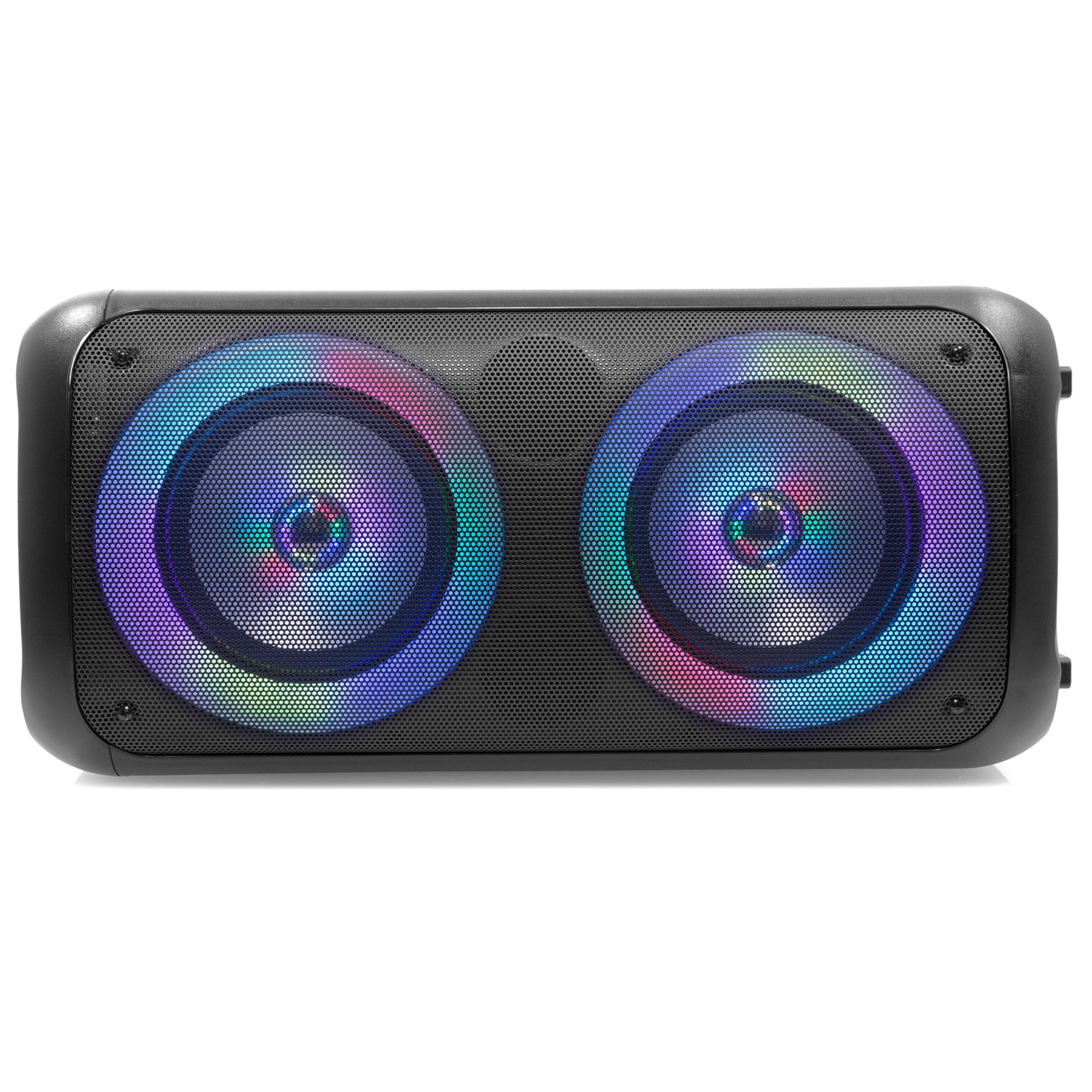 BoomTone DJ Traveler 400 Enceinte sur Batterie, idéale pour Les DJ Mobiles et Les fêtes privées, Bluetooth, lumière intégrée, USB/SD, Poignée de Transport télescopique.