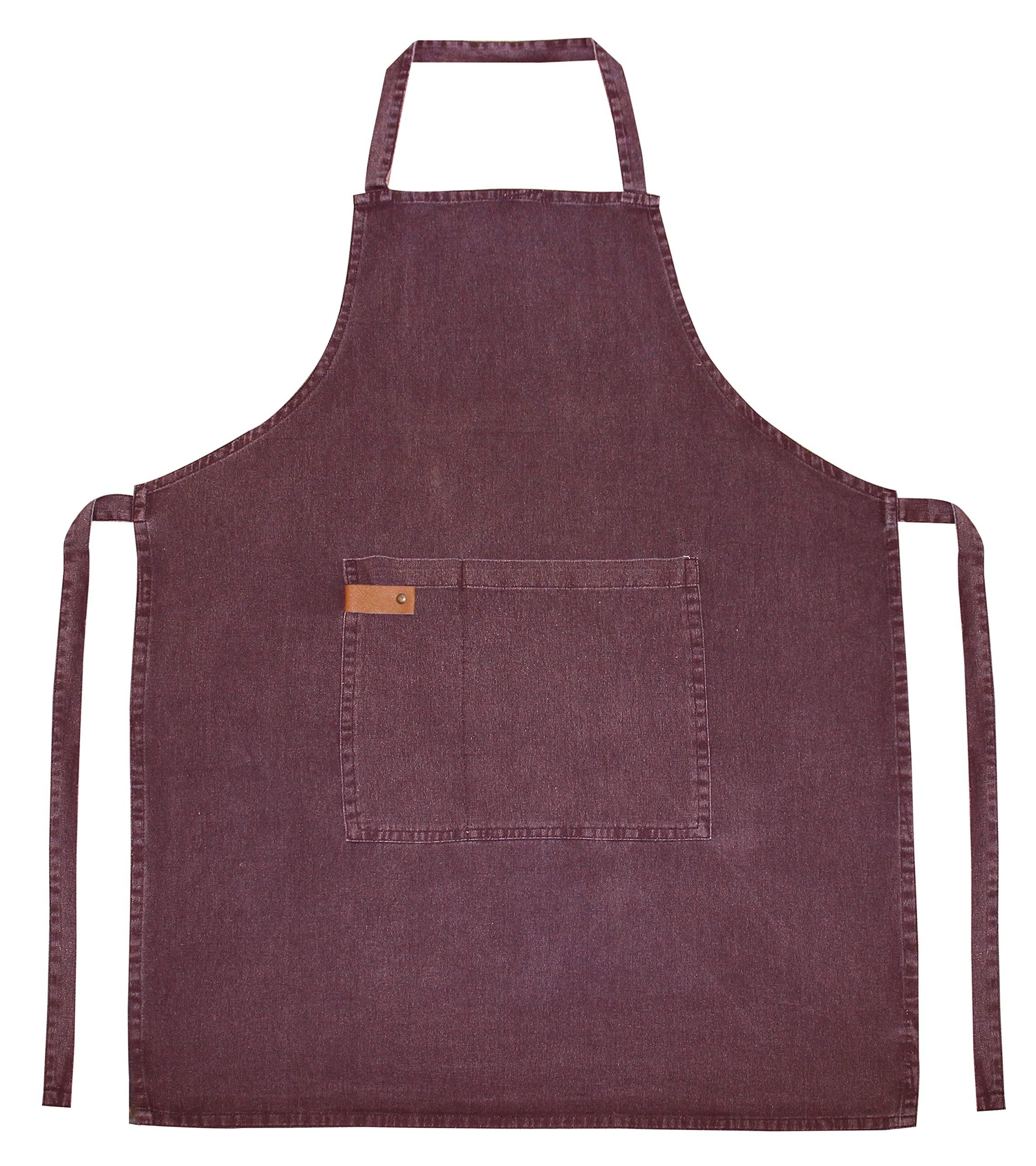 Soul Tex - Stylish 100% Cotton Apron with Front Centre Pocket | Modern and Durable Unisex Apron | 63 x 80 cm for Kitchen Use with 2 Pockets (Red) (B0BFRVTTFZ) Amazon Price History, Amazon Price Tracker