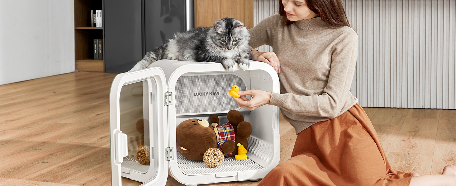 Amazon | LUCKY NAVI ペットドライルーム 62L大容量 ペットドライ