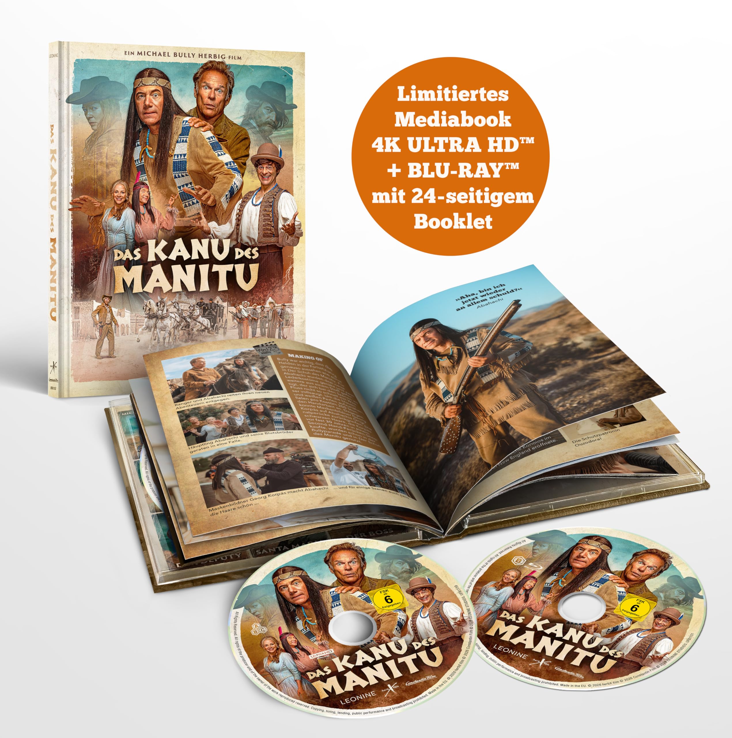Das Kanu des Manitu - Lim. Mediabook (4K Ultra HD + BD) [Blu-ray]