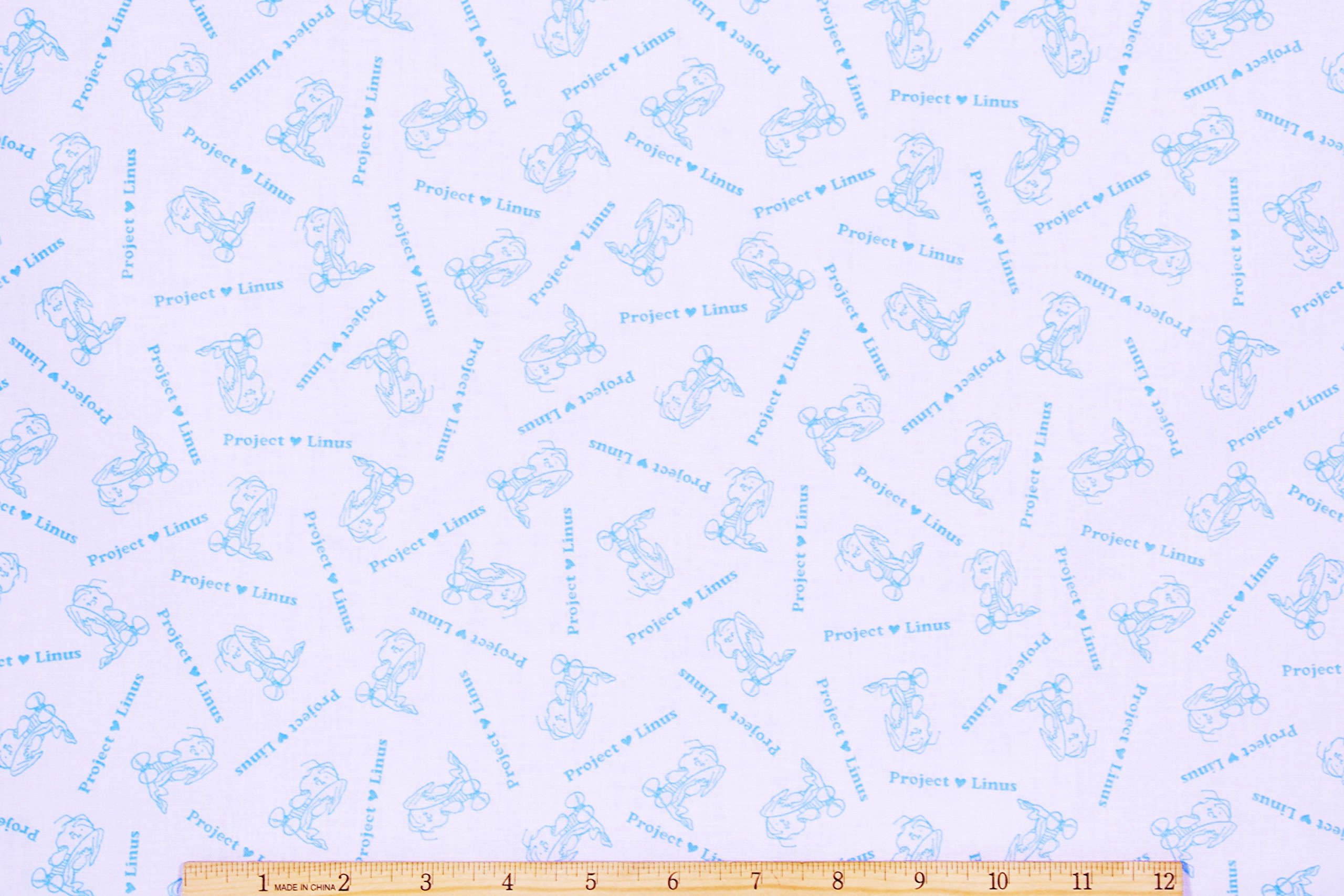 Amazon.com: Peanuts Project Linus in Blue Fabric by The Yard : Arts ...