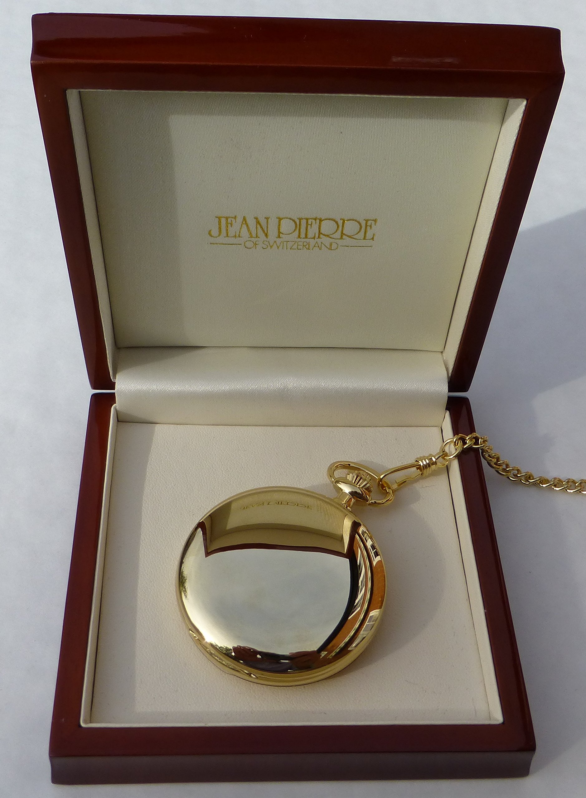 Masonic Gold Plated Plain Full Hunter Pocket Watch - Mechanical Movement LR224