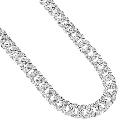 Mens Icy 22 Inch 11MM Choker Chain 