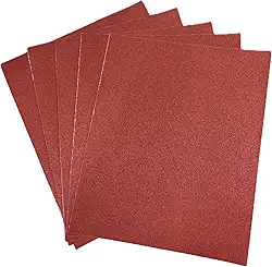 Folha de Lixa Grão 120 – Kit com 5 Unidades | Lixa 120 para Madeira, Massa, Metal e Uso Geral | Acabamento Uniforme e Ótima Durabilidade