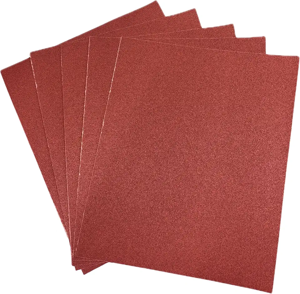 Folha de Lixa Grão 120 – Kit com 5 Unidades | Lixa 120 para Madeira, Massa, Metal e Uso Geral | Acabamento Uniforme e Ótima Durabilidade