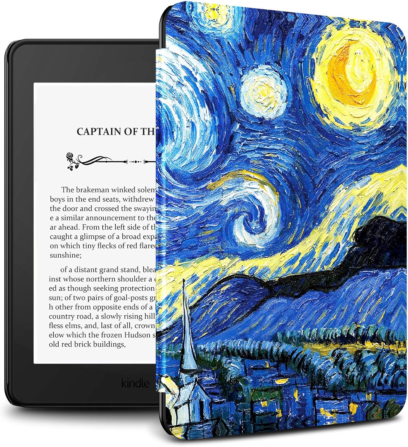 Infiland Kindle Paperwhite 2018 Case Compatible with Amazon Kindle Paperwhite 10th Generation 6 inches 2018 Release(Auto Wake/Sleep),Starry Night