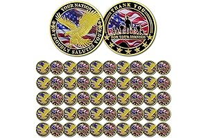 50Pcs Military Challenge Coins for Veterans