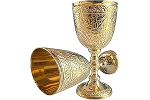 1x Royal Wine Cups of King Arthur in Brass Vintage Chalice Goblet