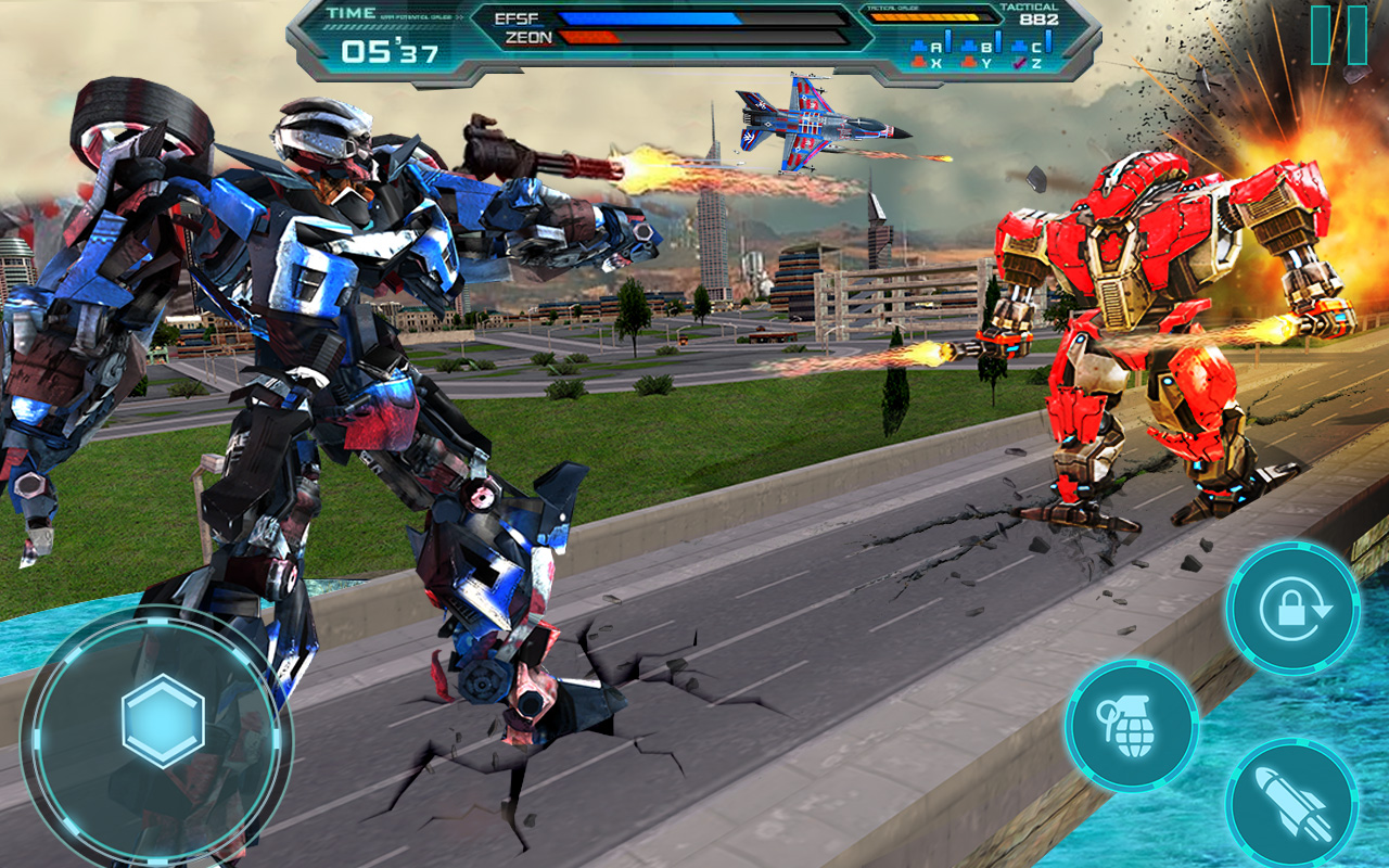 Air Plane Robot War F 16 Air Force Fighter Jet Robot Games. Fly US