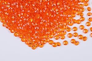 Vase-Enlivening Orange Glass Beads: A Thousand-Piece Prism of Brilliance