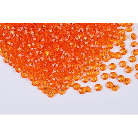 Vase-Enlivening Orange Glass Beads: A Thousand-Piece Prism of Brilliance