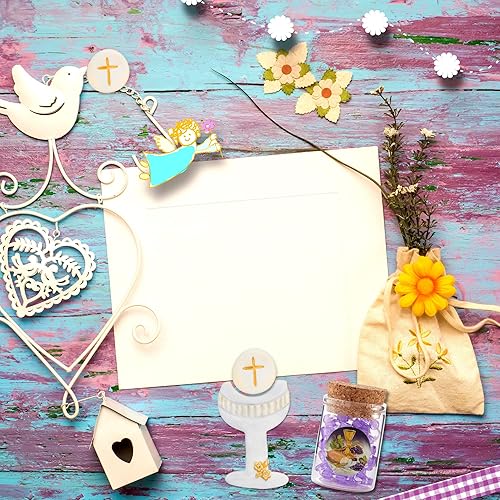 Miniatura 7 de Needzo Rosario Santo de la Primera Comunión del Cuerpo de Cristo, Rosarios de cristal púrpura con cánter de crucifijo en una botella de corcho, 12