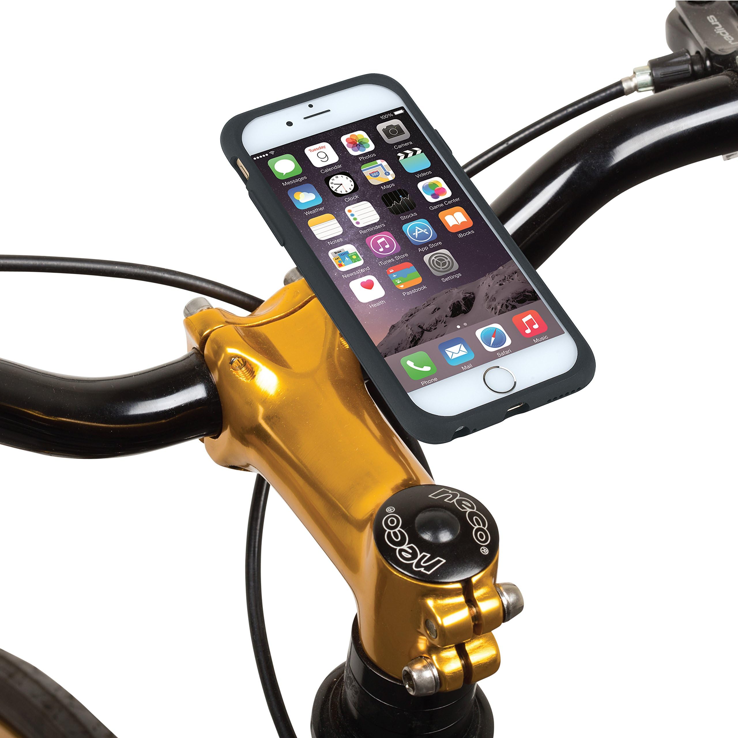 Tigra MountCase II iPhone 6/6S (4.7") Waterproof Shock-Absorbent Ultra Slim Case and Bike Mount Kit with RainGuard