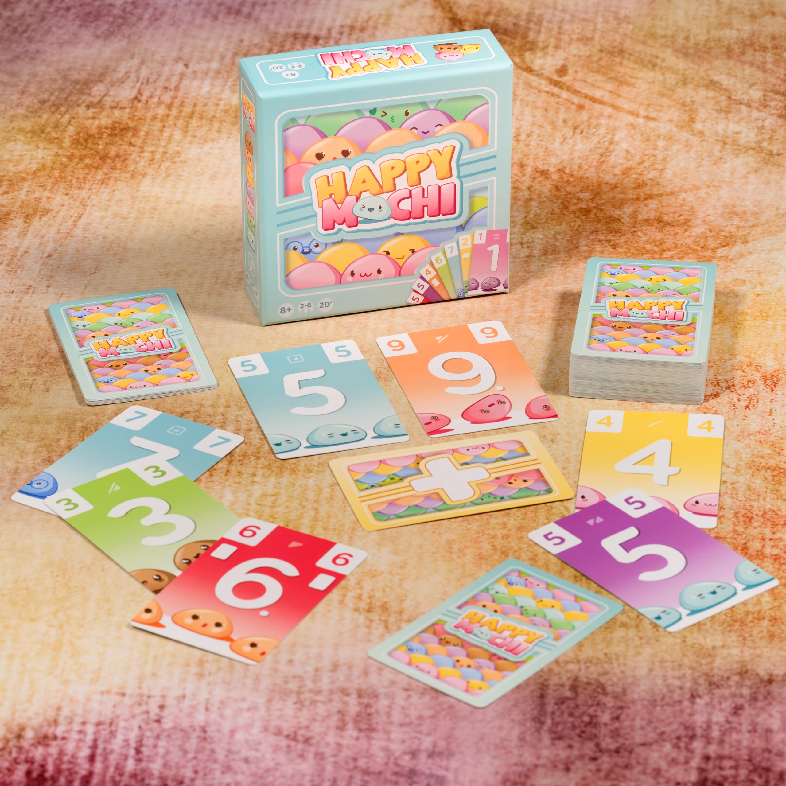 Zygomatic Happy Mochi - Espagnol - Jeu de Cartes Singe pour Toute la Famille, Jeu illustré à la Main avec Motif Kawaii, à partir de 8 Ans, pour 2 à 6 Joueurs