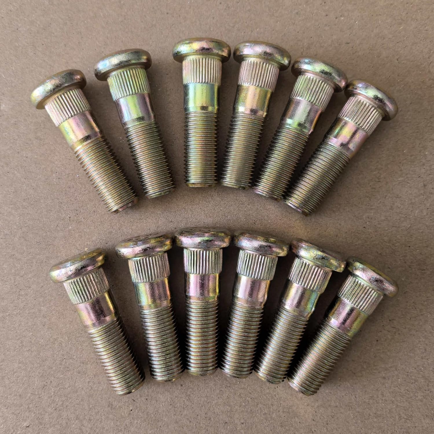 12 PCS Serrated Wheel Stud Bolts 610-320 M12-1.25 * 41.5mm, 12.83mm Knurl Replacement for Nissan NP300 Pathfinder Sentra Frontier Maxima Xterra Infiniti
