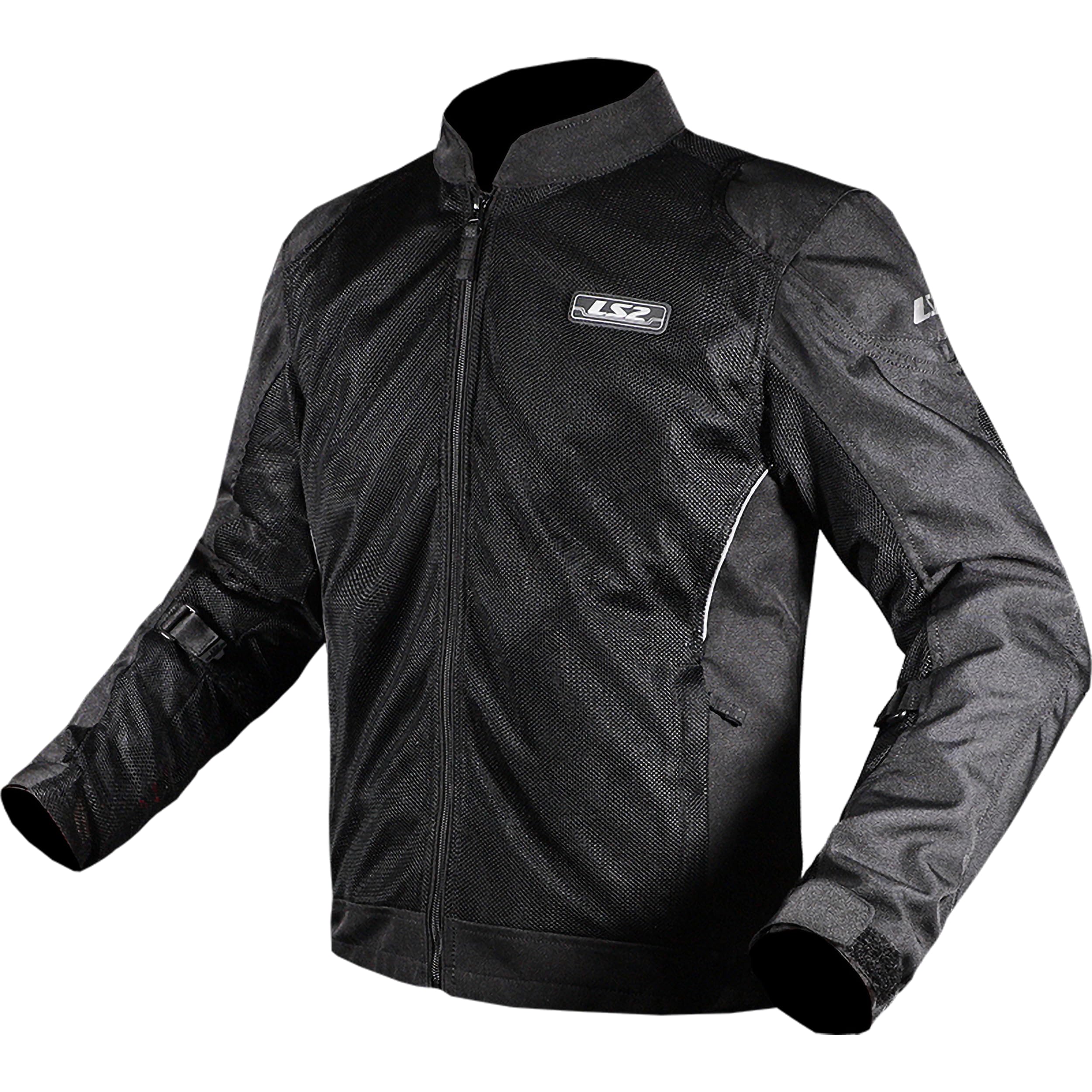 LS2 Airy Man Jacket Black Veste Moto Homme Homme