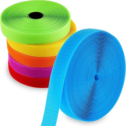 Zonon 6 rollos de tiras marcadoras de alfombra de 150 pies, cinta de suelo para aula, marcadores de alfombra de nailon para suministros escolares,