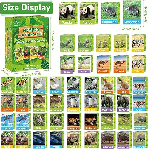 Vista 73 de gisgfim Juego de 50 pares de memoria a juego de memoria de concentración bíblica juegos de tarjetas de memoria para niños Educativo A Fun & Fast