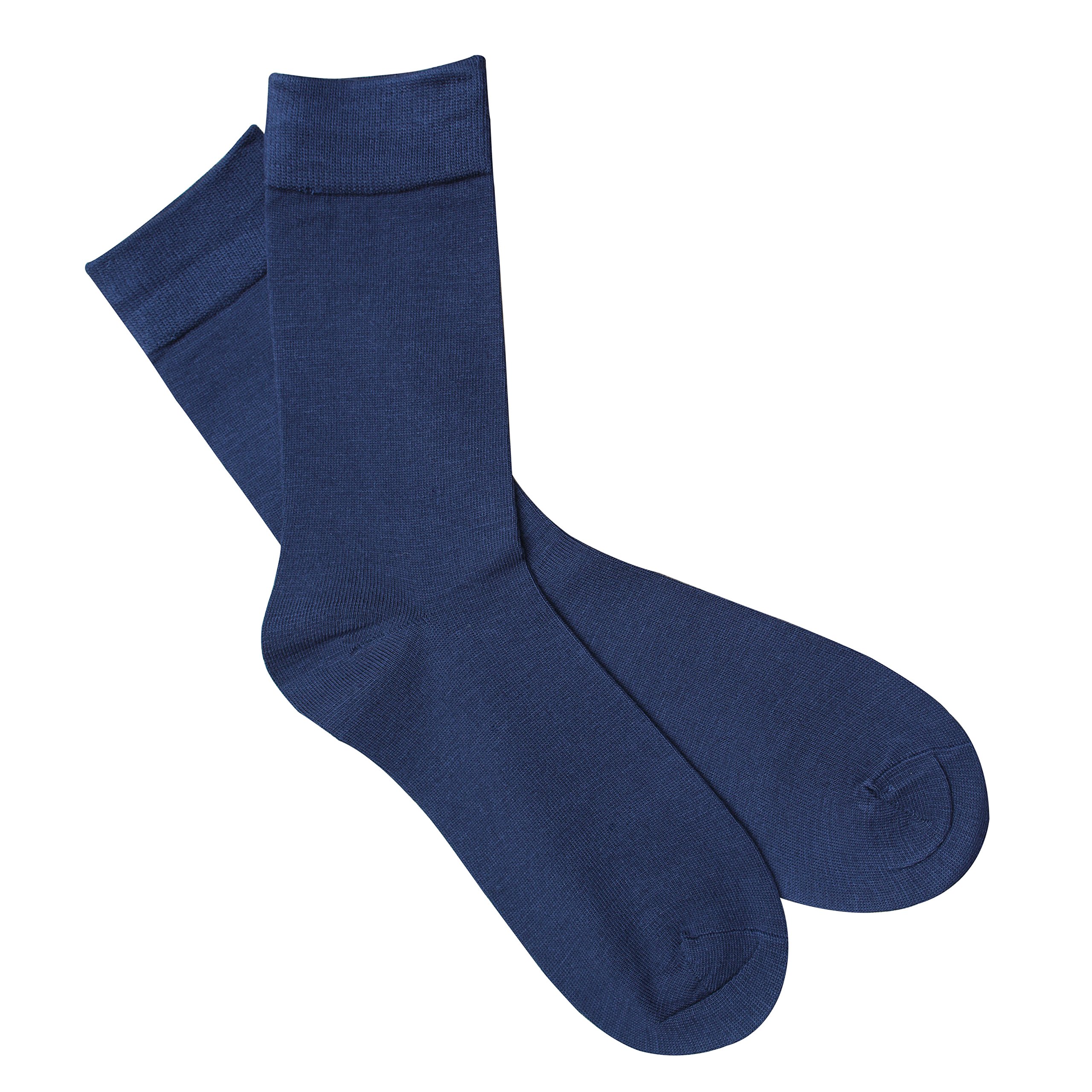 Jasmine Silk Men Pure Silk Evening Socks Thermal (Navy)