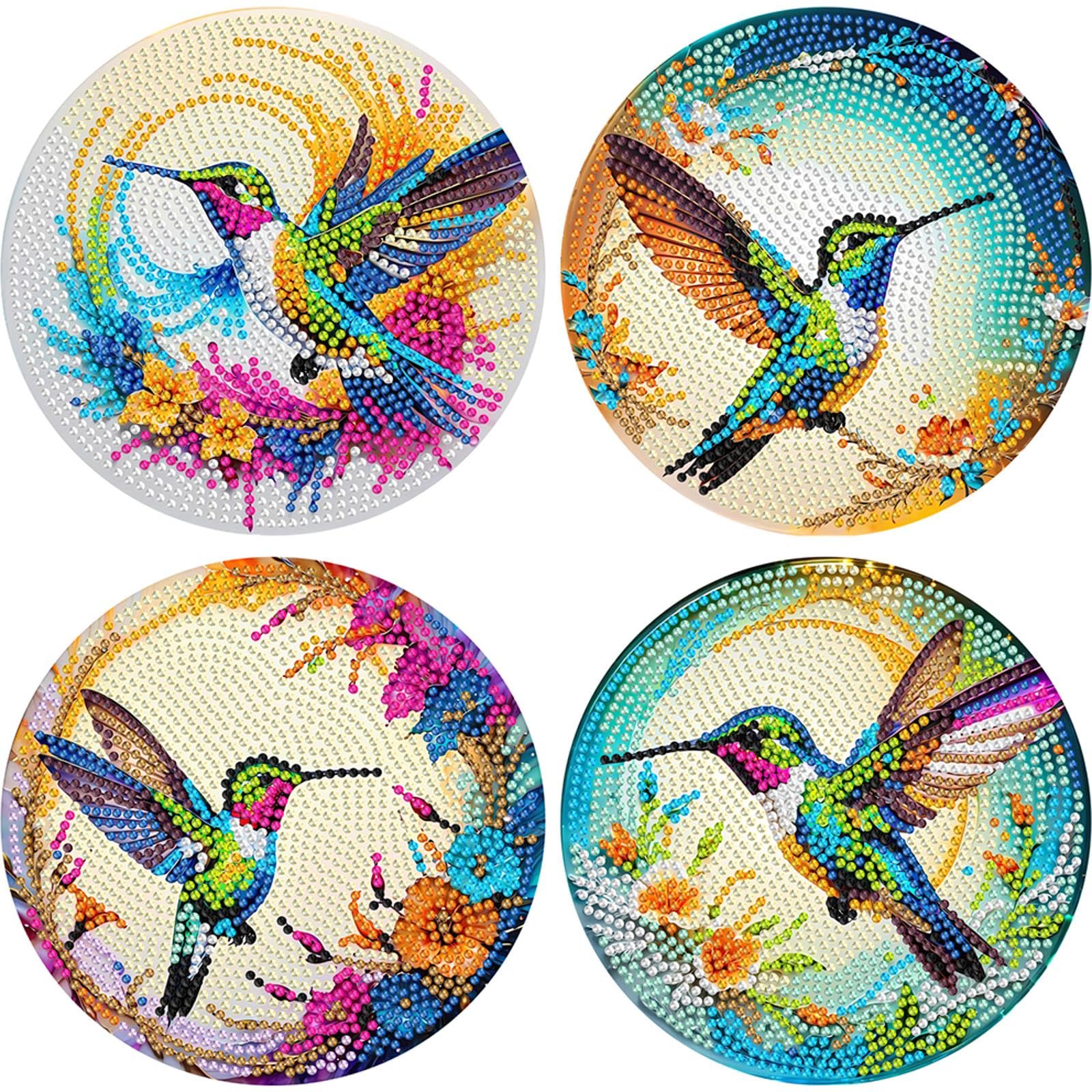 Poetrydraw C018 Diy Diamond Dot Kits Hummingbirds Diamond Crafts Projects For Beginners