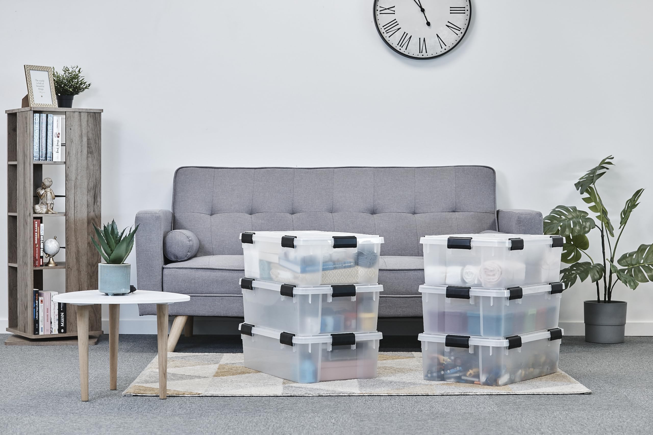 Iris Ohyama Luftdichte Kunststoff-Aufbewahrungsboxen mit Deckel 30L – Bild 3