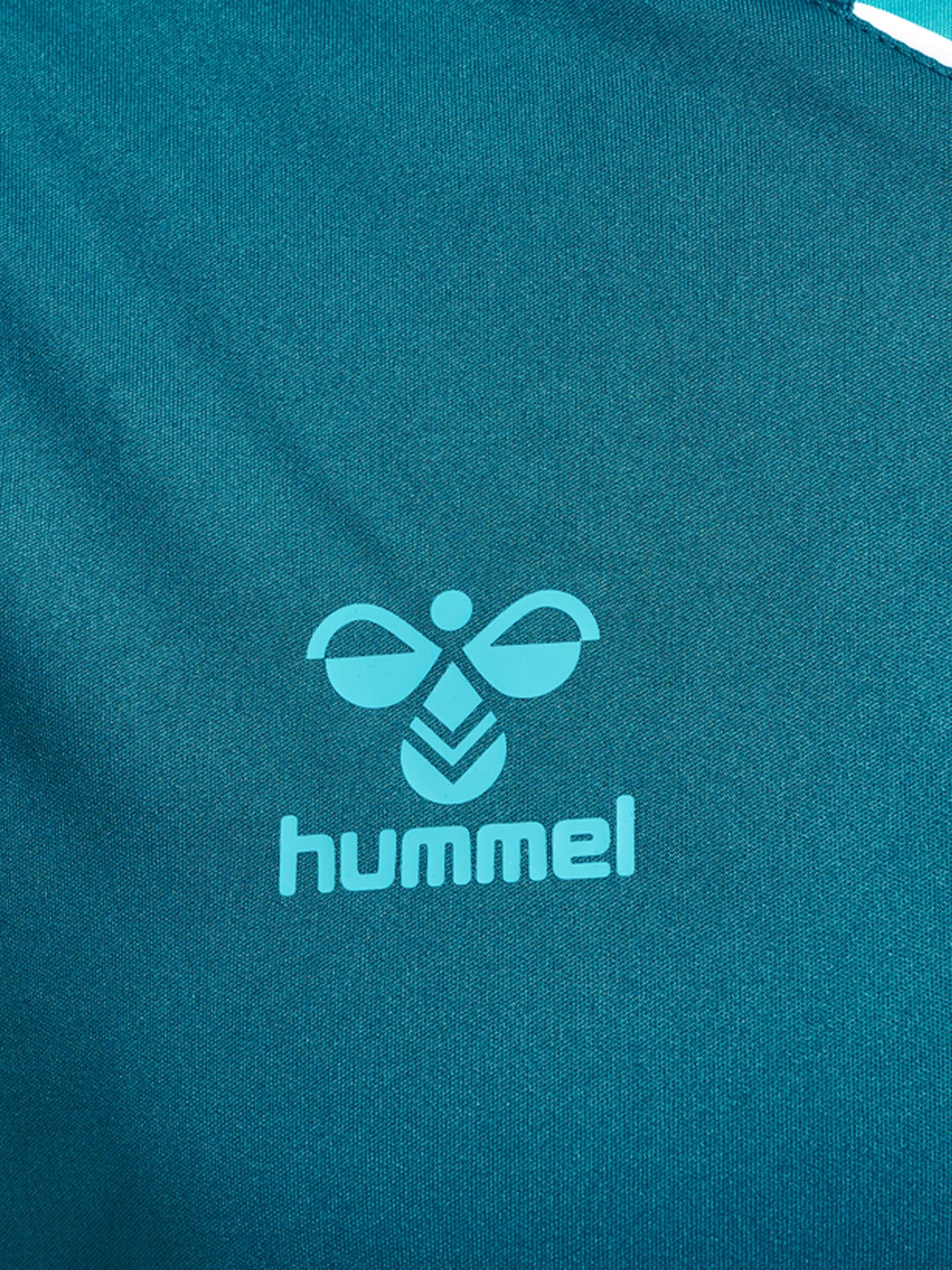 Hummel Core XK Poly Trikot Langarm Herren korallenblau Gr L