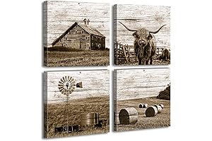 Highland Cow Wall Art-Add a touch of the Wild West to your Rustic Decor!