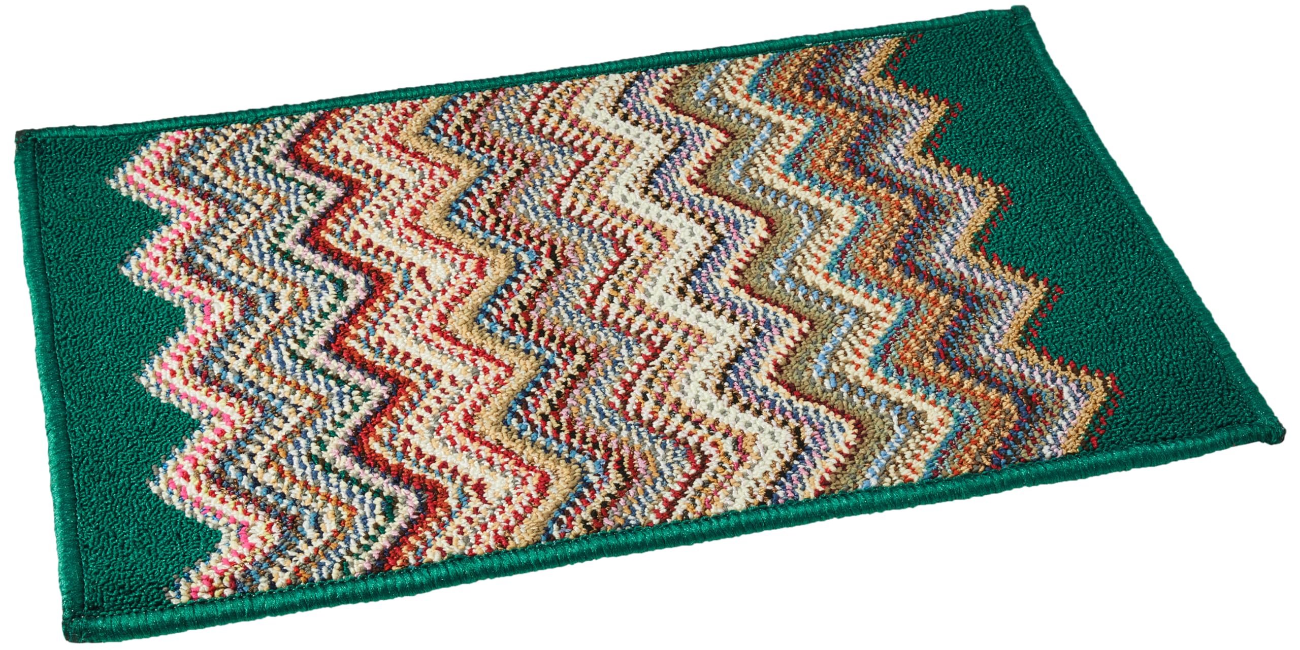 Amazon Brand - Solimo Polypropylene Rectangular Door Mat|Anti-Skid|38X58 Cm (Green)