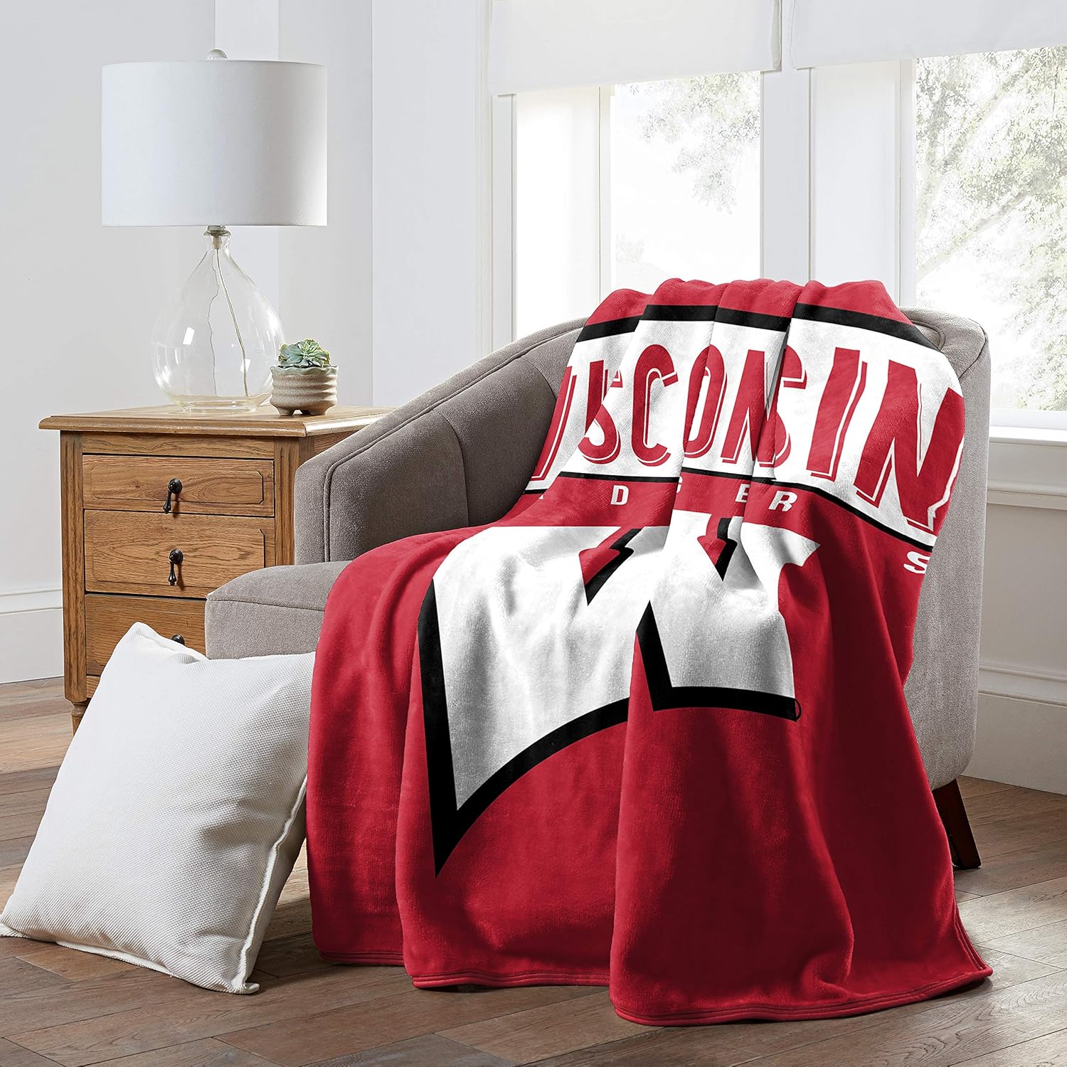 The Northwest Company Team Logo Basic Silk Touch Throw Blanket, Team Colors, One Size