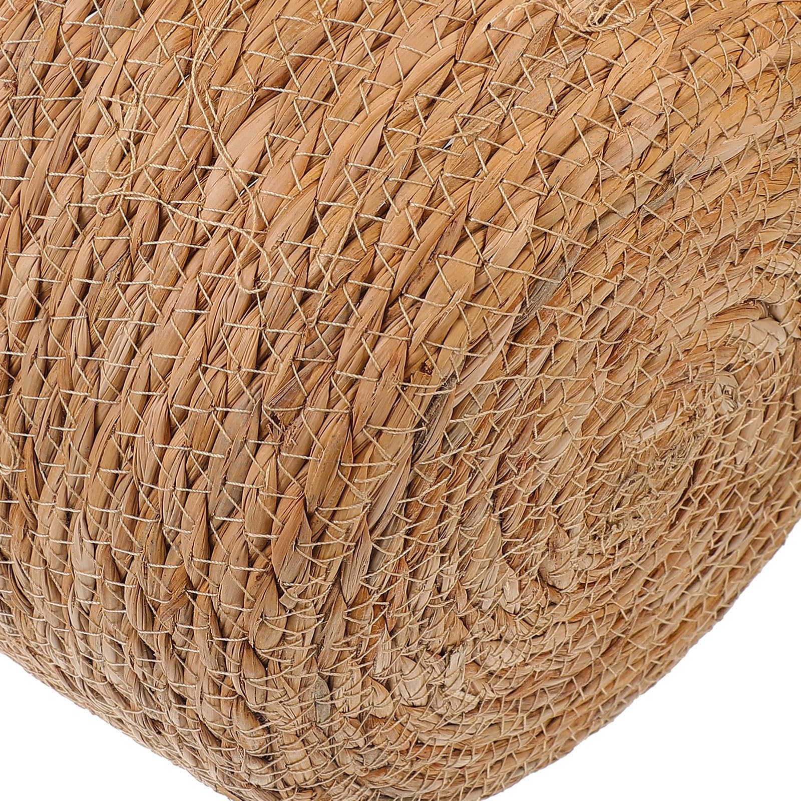 Veemoon Leichter Dekorativer Blumenkorb Großer Blumentopf aus Stroh 2 Stück mit Klassischem Gewebtem Design Rustikale Pflanzkörbe für Wohnzimmer und Hotel