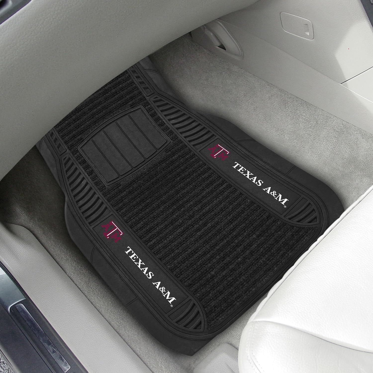 FANMATS NCAA Unisex-Adult 2-pc Deluxe Car Mat Set