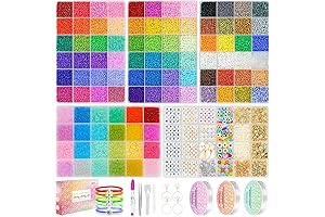 30000 Pcs 8/0 Seed Beads Friendship Bracelet Kits