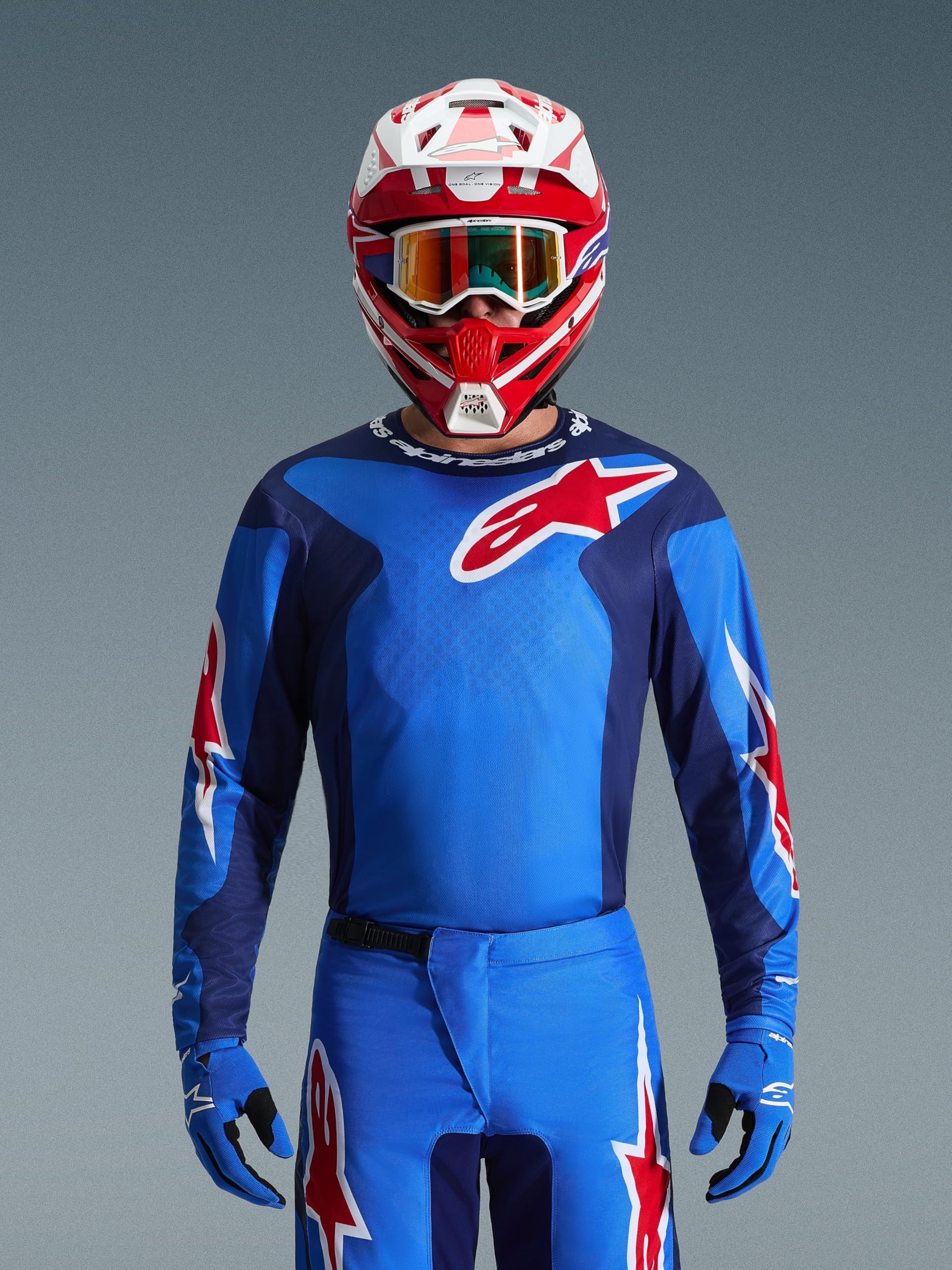 Alpinestars MX Jersey Fluid Blau Gr. XL