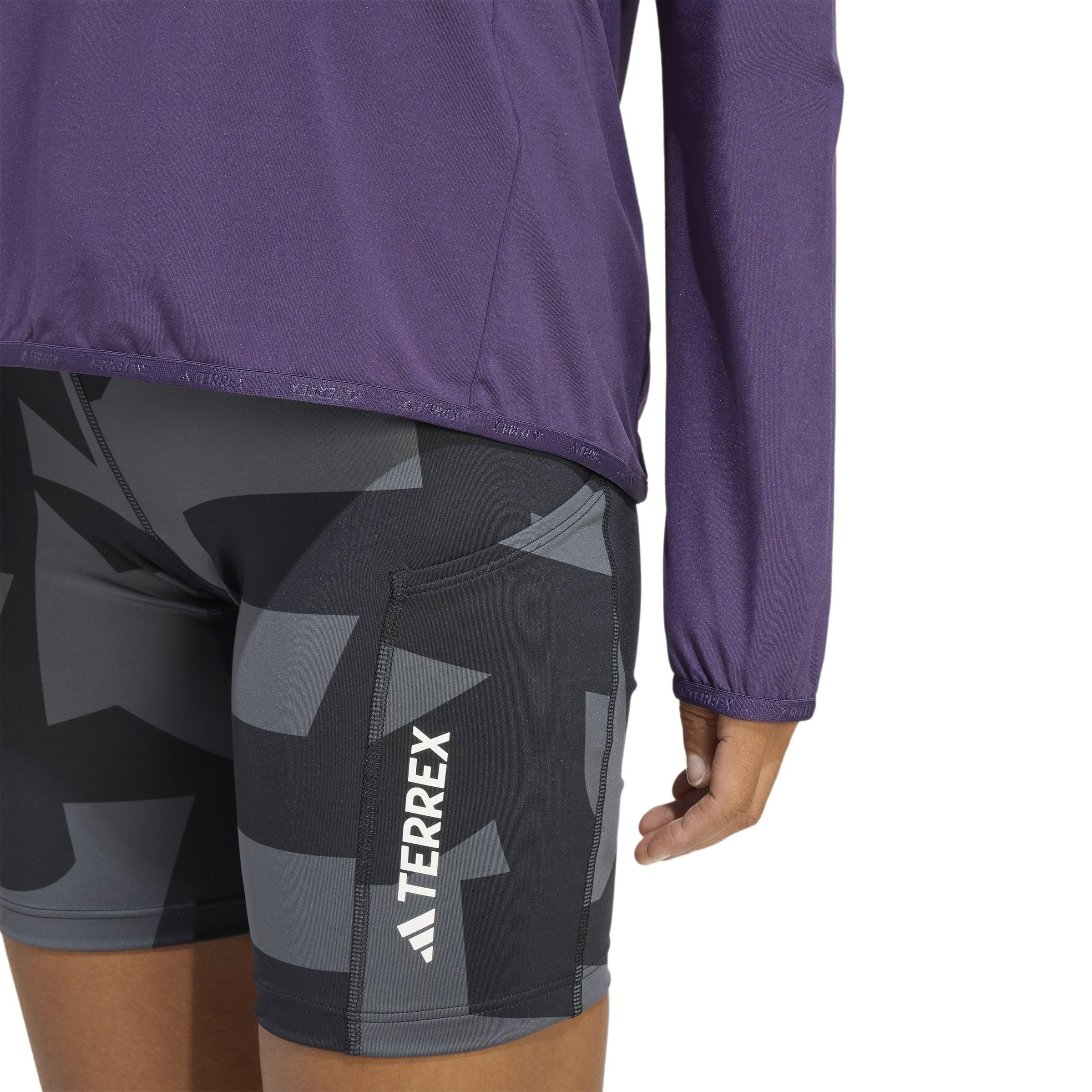adidas Kobiety Terrex Multi CLIMAWARM Half Zip Tech Fleece Jacket, aurora plum, S