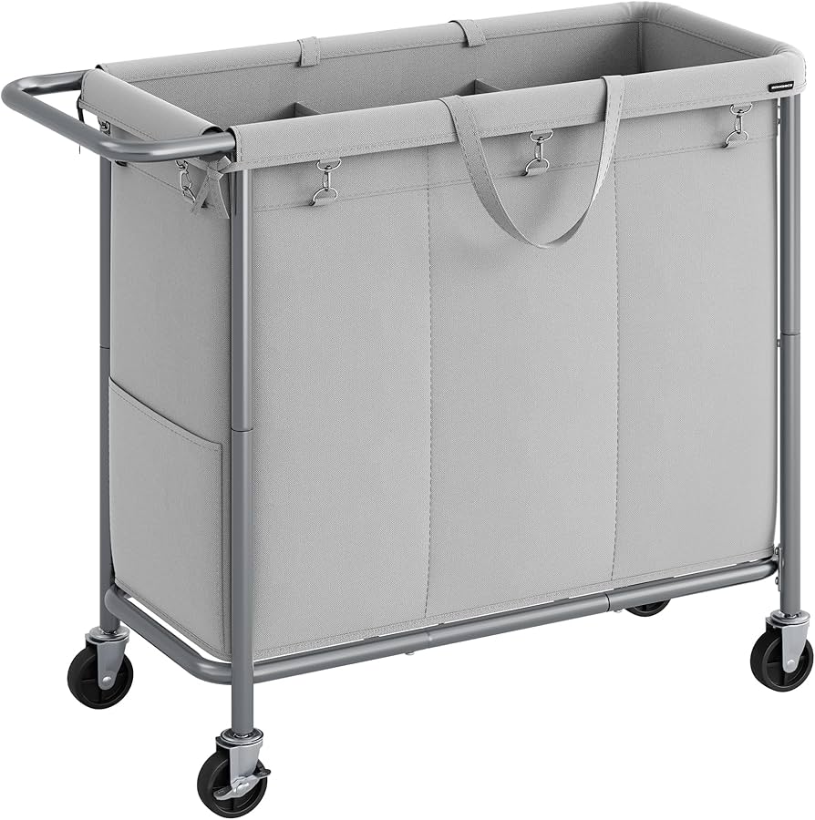 TRUME S　collection TR-MB5004/MB52-UAA0 Amazon.com: SONGMICS Laundry Basket with Wheels, 3-Section